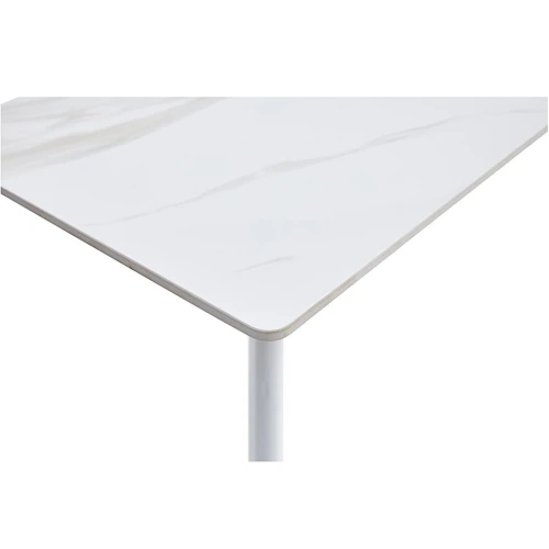 DT308 Стол обеденный Lisa white, 180*90*75, керамич. столешница, основание металл белый