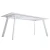 DT308 Стол обеденный Lisa white, 180*90*75, керамич. столешница, основание металл белый