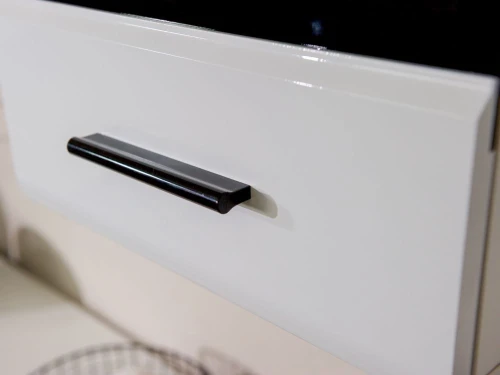 Стенка «Йорк» с комодом, Белый/белый глянец