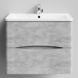 Тумба Адель 70  подвесной, Горный камень ПВХ 57807 Vodok с раковиной в комплекте