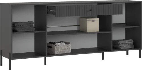 Комод Оливия (металл), Графит, Графит Софт