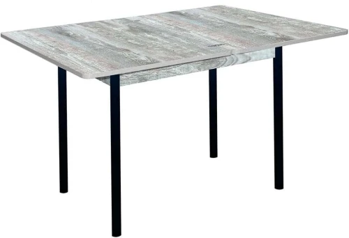 Симпл стол обеденный раскладной / бетон темный/черный