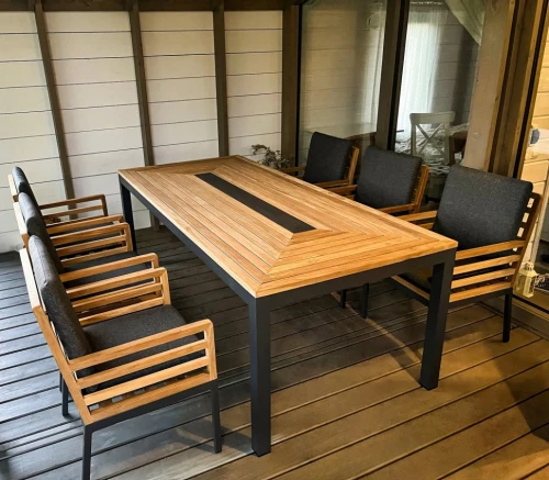 Стол обеденный EGMONT из тика 220x100