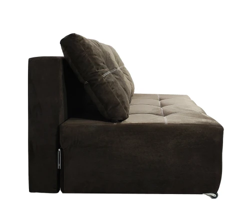 Диван аккордеон Марс Мини велюр коричневый 160