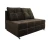 Диван аккордеон Марс Мини велюр коричневый 160