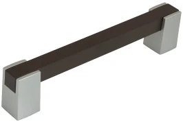 Ручка скоба мебельная С-20 Дуб венге (36)/Металлик 153*19*32