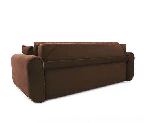 Диван еврокнижка  Вега, велюр коричневый, 150
