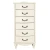 Комод Джульетта узкий 6 ящ., дуб шампань