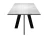 Стол DikLine SKM110 Керамика Carrara Gloss (мрамор глянец белый)/подстолье черное/опоры черные