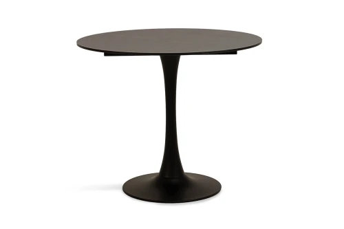 "Тюльпан" стол из HPL круглый Ø70см, цвет "серый гранит"