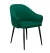 Стул DikLine 440 K13 изумруд, ножки черные