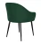 Стул DikLine 440 K13 изумруд, ножки черные