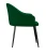 Стул DikLine 440 K13 изумруд, ножки черные