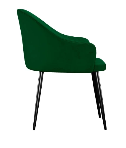 Стул DikLine 440 K13 изумруд, ножки черные