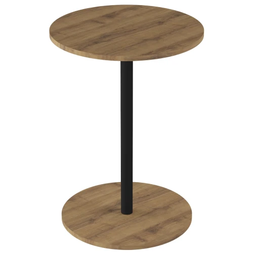 Стол журнальный Кат дуб вотан/черный