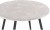 Обеденный стол Woodville Абилин 100 мрамор светло-серый / черный матовый