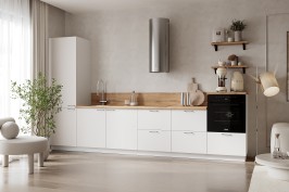 Готовая кухня КГ 3600 ПВХ, Белый софт матовый Арника РМ в.12