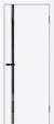 Межкомнатная дверь BRAVO Браво-0.40 П White Silk Mirox Grey