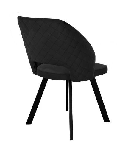 Стул DikLine 274 поворотный К21 черный, ножки черные