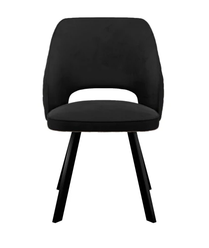 Стул DikLine 274 поворотный К21 черный, ножки черные