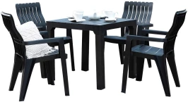 Комплект мебели b:rattan Boston Set, антрацит