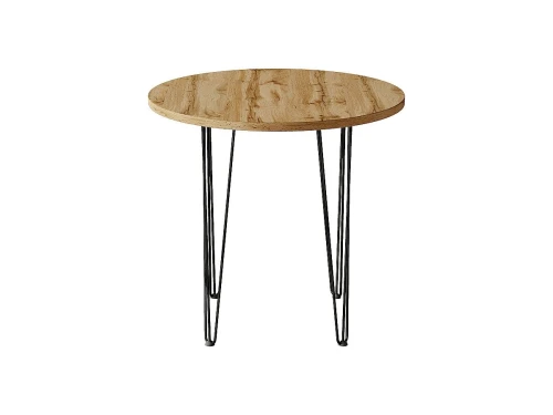 Стол обеденный круглый TLC-2.2 Wotan Oak Black 2S 732*750*750