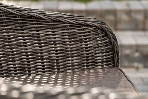 "Равенна" обеденная группа плетеная, цвет графит