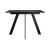 Стол DikLine DKD140, керамика 140(180)х80, мрамор черный матовый, опоры черные (2 уп.)