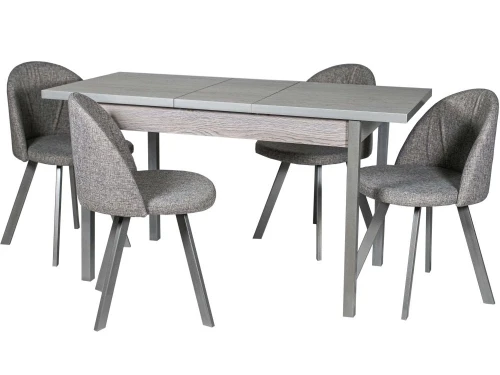 Стол М65 «Денвер» ДП1-01-06 1100(1400)*680 ЛДСП «Навара», квадратные металлик