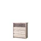 Комод 4S, JAZZ, цвет Каштан найроби/Оникс Комод 4S, JAZZ, цвет Каштан найроби/Оникс