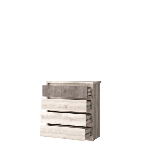 Комод 4S, JAZZ, цвет Каштан найроби/Оникс