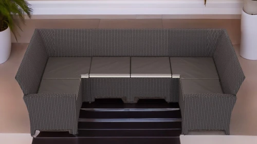 П- образный диван под ротанг Калифорния “California“ 136х264х136 см 6 мест с подушками