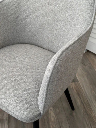 Стул FORT 360 град. поворот. NS10 Серый, букле / черный каркас, М-City