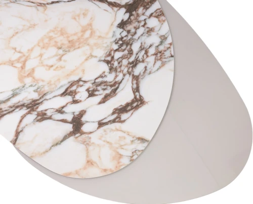 Стол кофейный NIKLAS TL-312 испанская керамика, стекло / МДФ окраш. /темно-серый МДФ каркас ®DISAUR