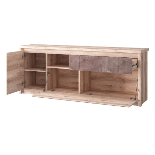 Тумба RTV 2D1SN, JAZZ, Цвет КАШТАН НАЙРОБИ / ОНИКС