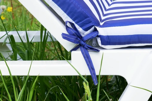 Матрац для шезлонга Tweet бело-синий