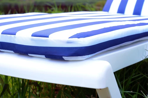 Матрац для шезлонга Tweet бело-синий