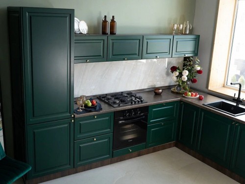 Кухонный гарнитур Ницца Royal 3000х2200 Golfclub МДФ эмаль угловой