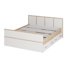 Кровать без основания 1,6 м "Сакура" дуб сонома/белый