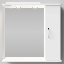 Зеркало Колумбия 75, белая, правая