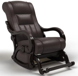 Кресло  -  маятник «Данхилл» ( Модель 78 ) Экокожа  -  Dark-brown