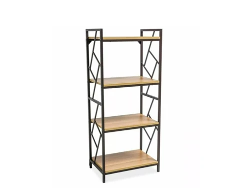 Стеллаж SIGNAL TABLO R4 дуб/т.коричневый, 140/60/40