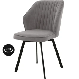 Стул «Вермут», велюр Бренди мансун, каркас вращения черный