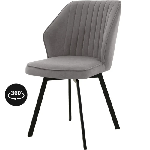 Стул «Вермут», велюр Бренди мансун, каркас вращения черный