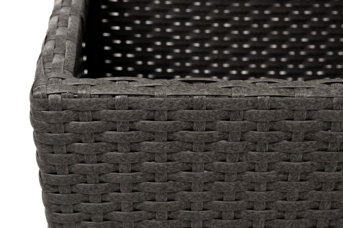 "Капучино" кашпо для цветов плетеное из искусственного ротанга, цвет коричневый