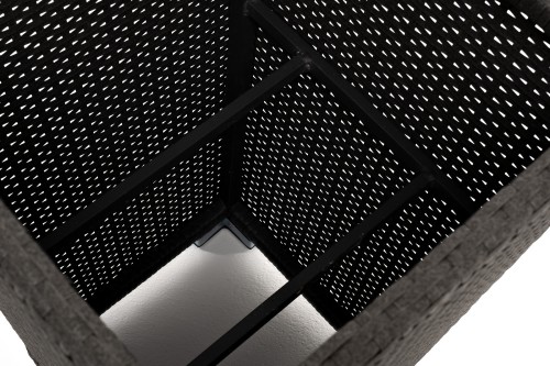 "Капучино" кашпо для цветов плетеное из искусственного ротанга, цвет коричневый