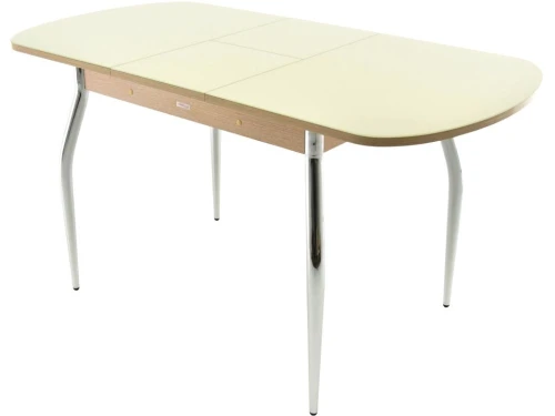 Стол «Ривьера» стекло СВ, молочный