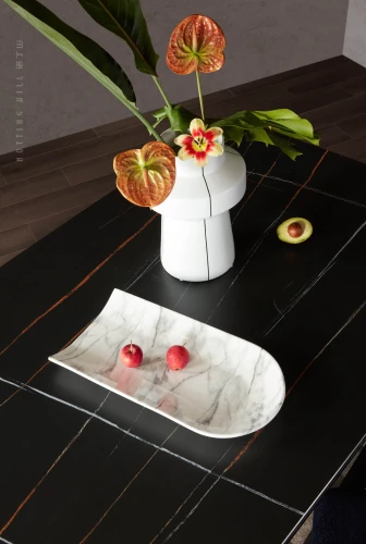 Стол обеденный Астория NH2114L,180х90х76 см, черный мрамор