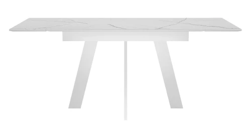 Стол DikLine SKM110 Керамика Белый мрамор/опоры белые