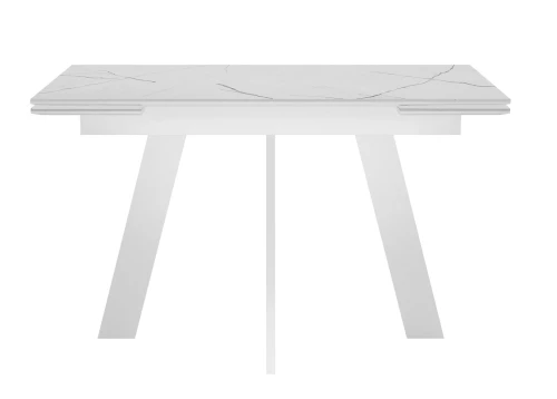 Стол DikLine SKM110 Керамика Белый мрамор/опоры белые